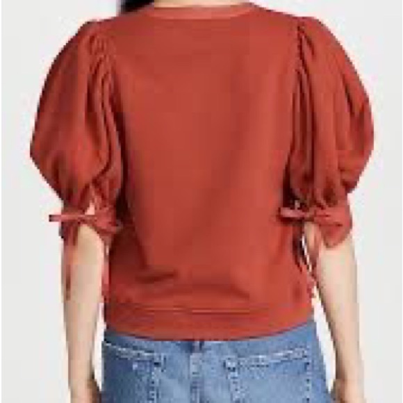 Ulla Johnson Bess Puff-Sleeve Sweater in Bossa Nova XS - Picture 6 of 7